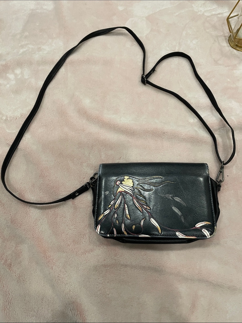 Maxine Noel "Eagle's Gift" Convertible Crossbody Bag Clutch - Indigenous Art
